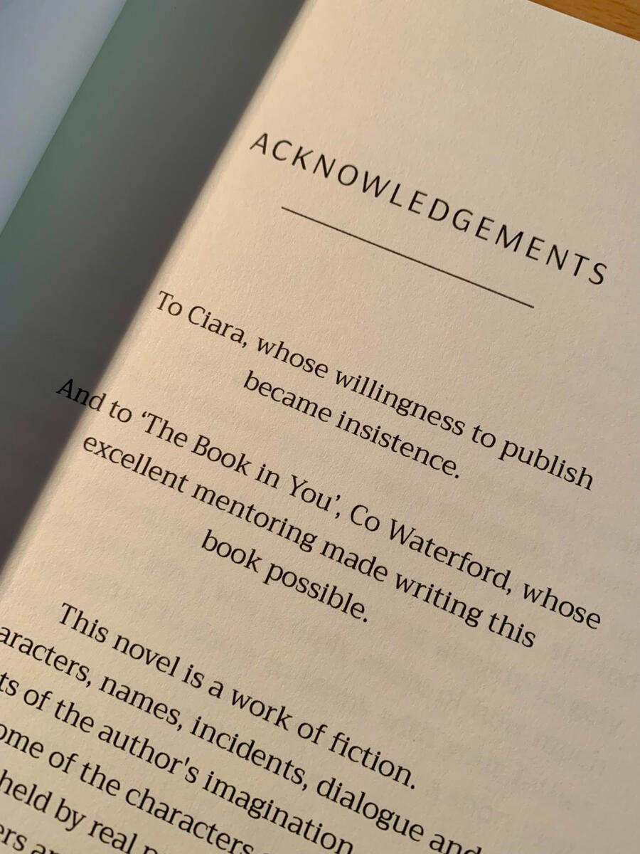 The Book in You, County Waterford, - excellent author mentoring.